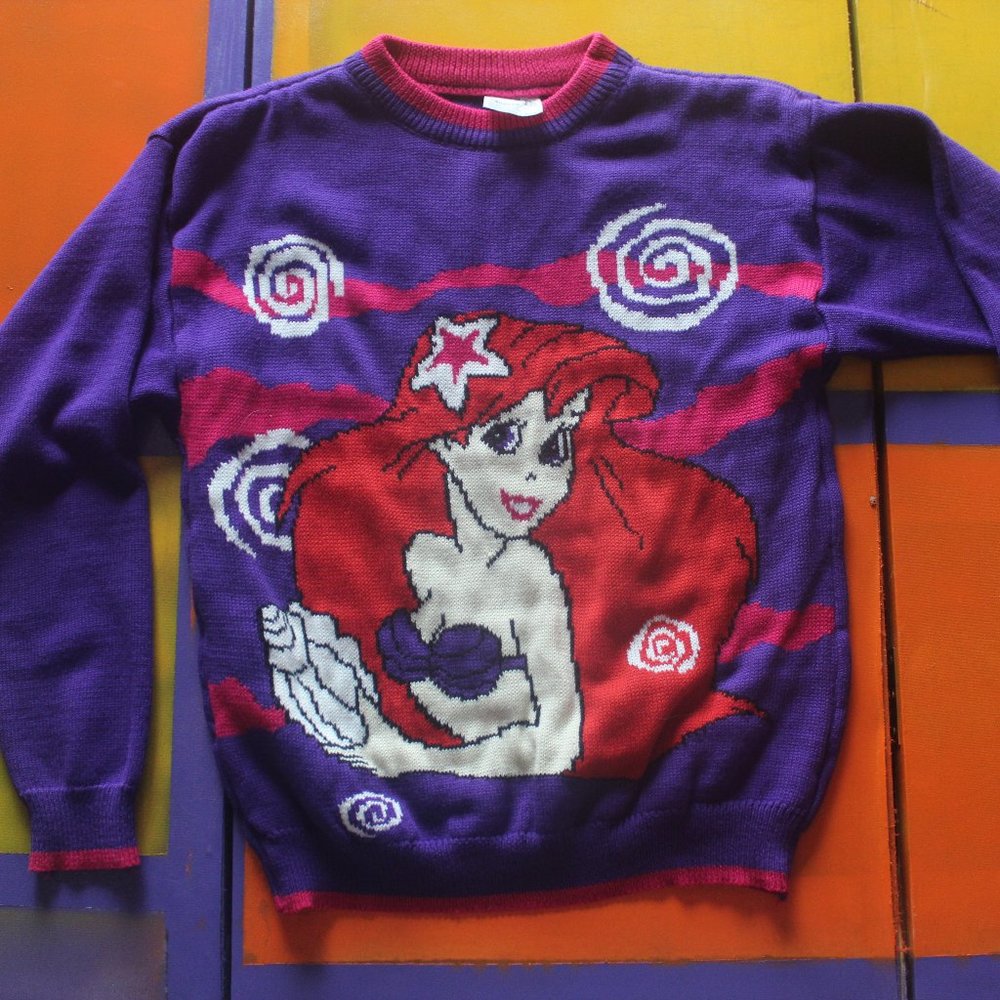Vintage The Little Mermaid Knit Sweater